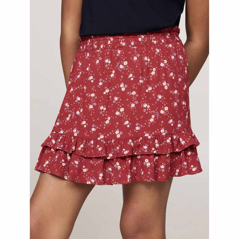 Tommy Hilfiger Flower Aop Mini Skirt 8-14Y image number 1